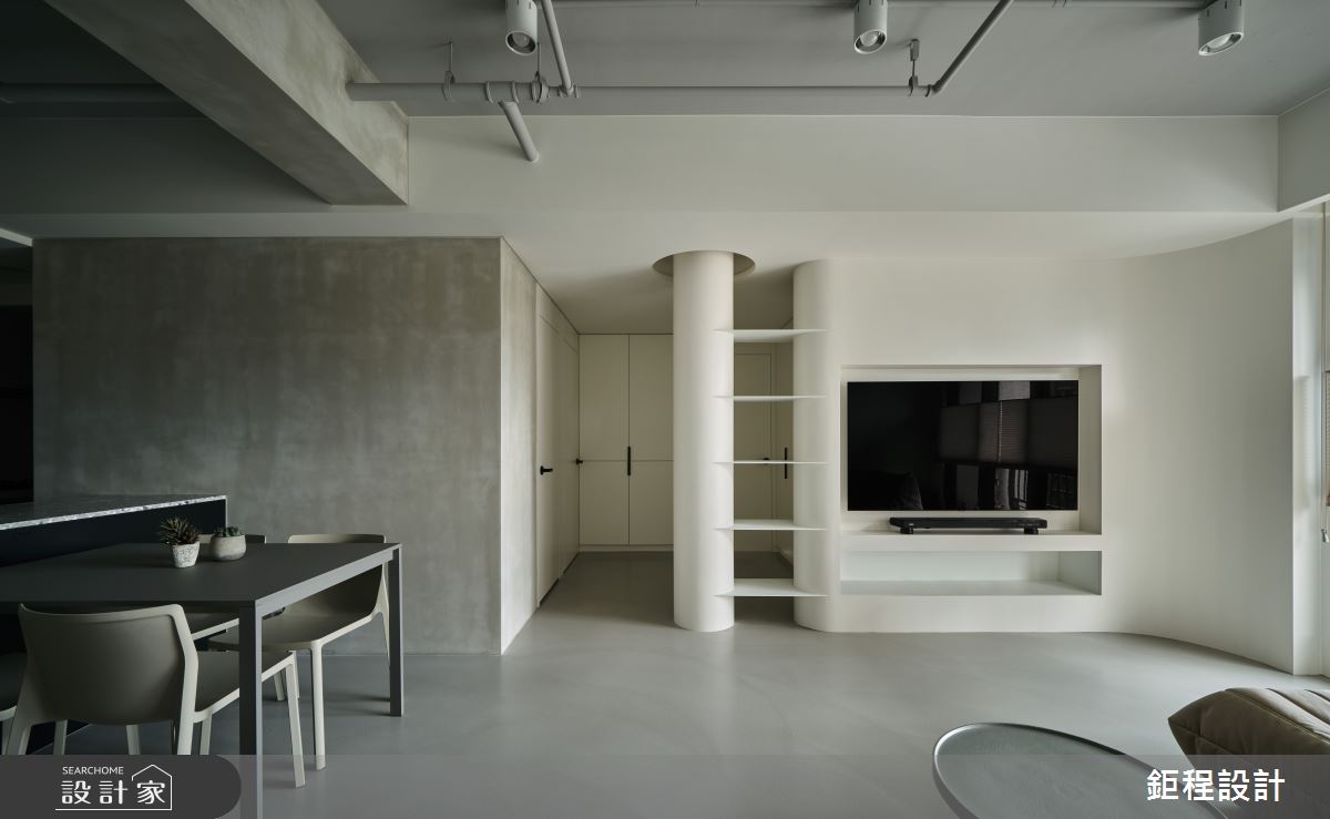 26坪新成屋(5年以下)＿現代風客廳餐廳案例圖片＿鉅程設計＿鉅程_NO.09 Taoyuan-C宅之1