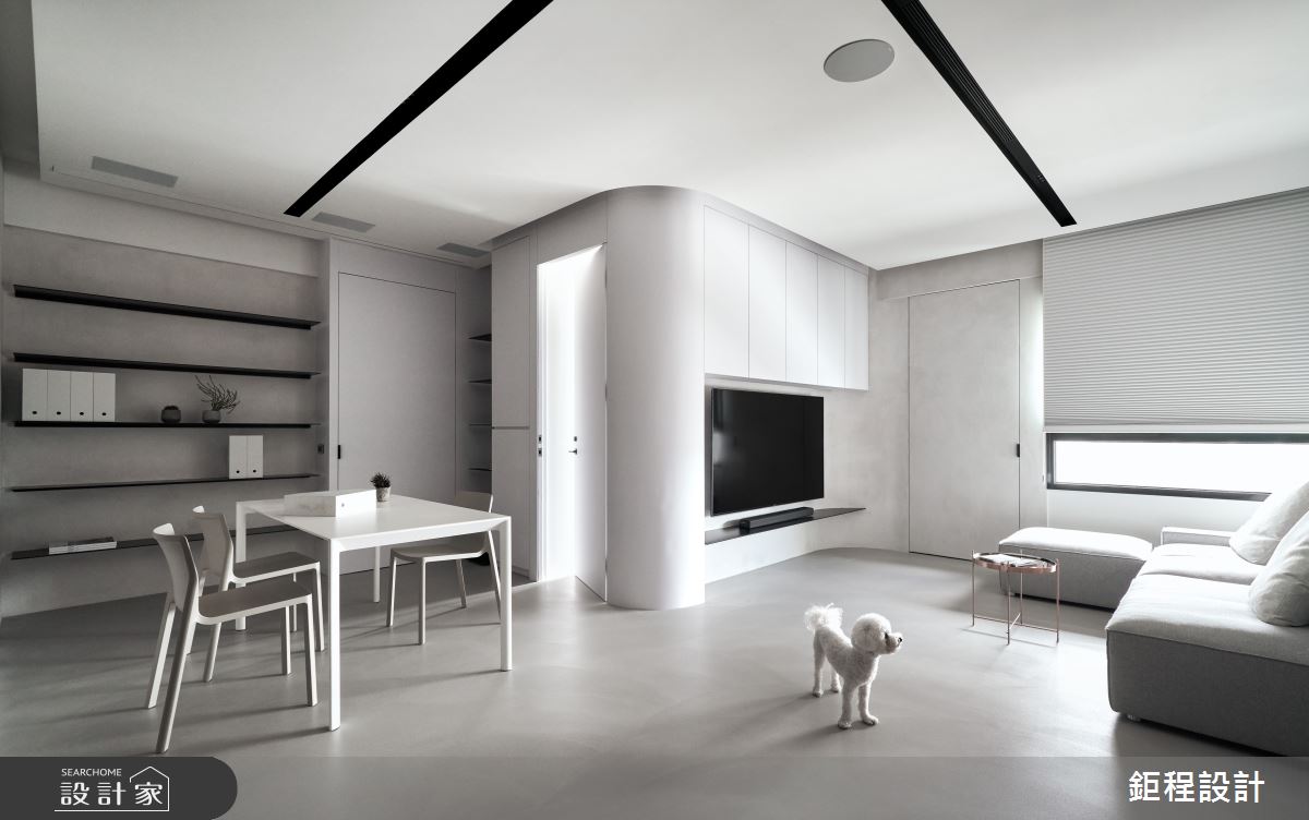27坪新成屋(5年以下)＿現代風客廳餐廳案例圖片＿鉅程設計＿鉅程_NO.10 Banqiao-C宅之2
