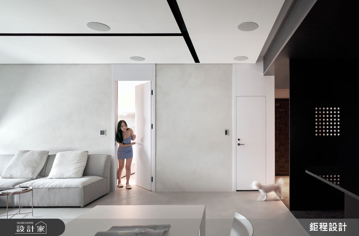 27坪新成屋(5年以下)＿現代風客廳餐廳中島案例圖片＿鉅程設計＿鉅程_NO.10 Banqiao-C宅之11