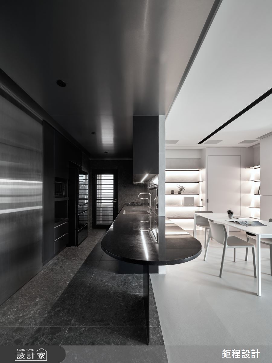 27坪新成屋(5年以下)＿現代風餐廳中島案例圖片＿鉅程設計＿鉅程_NO.10 Banqiao-C宅之19