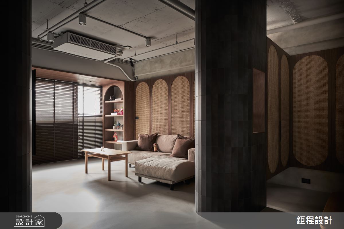 45坪中古屋(5~15年)＿混搭風玄關客廳案例圖片＿鉅程設計＿鉅程_NO.13 New Taipei City-C宅之9