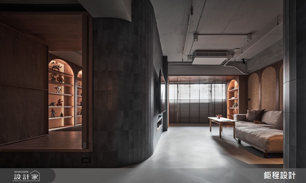 45坪中古屋(5~15年)＿混搭風客廳書房多功能室案例圖片＿鉅程設計＿鉅程_NO.13 New Taipei City-C宅之6