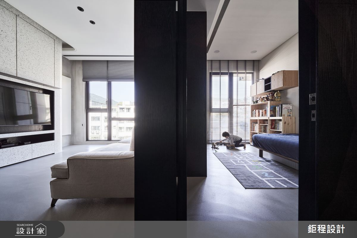 28坪新成屋(5年以下)＿現代風客廳兒童房兒童房案例圖片＿鉅程設計＿鉅程_NO.15 Taipei-C宅之30