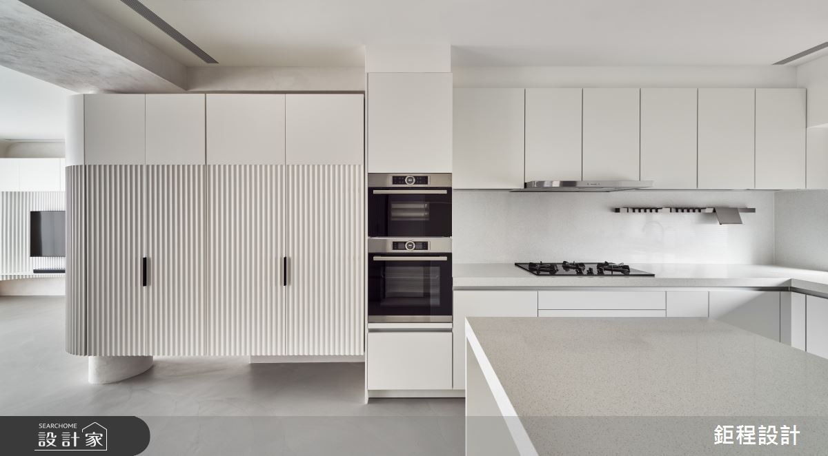 48坪中古屋(5~15年)＿現代風廚房中島案例圖片＿鉅程設計＿鉅程_NO.16 Taipei-H宅之33