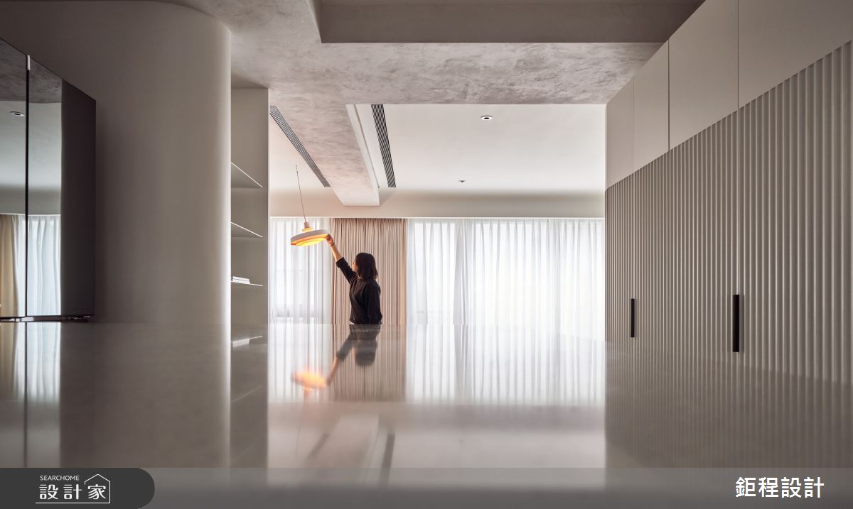 48坪中古屋(5~15年)＿現代風客廳中島案例圖片＿鉅程設計＿鉅程_NO.16 Taipei-H宅之32