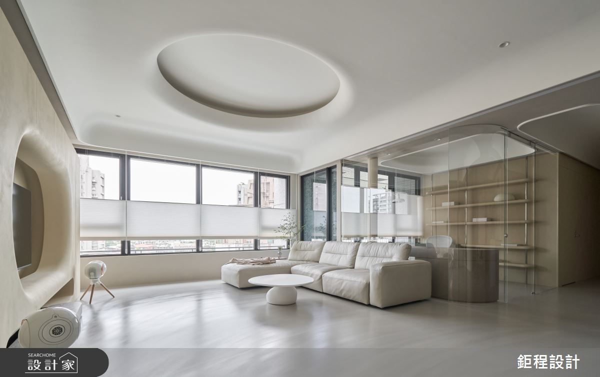 50坪新成屋(5年以下)＿現代風客廳書房案例圖片＿鉅程設計＿鉅程_NO.19 Taipei City-T宅之6