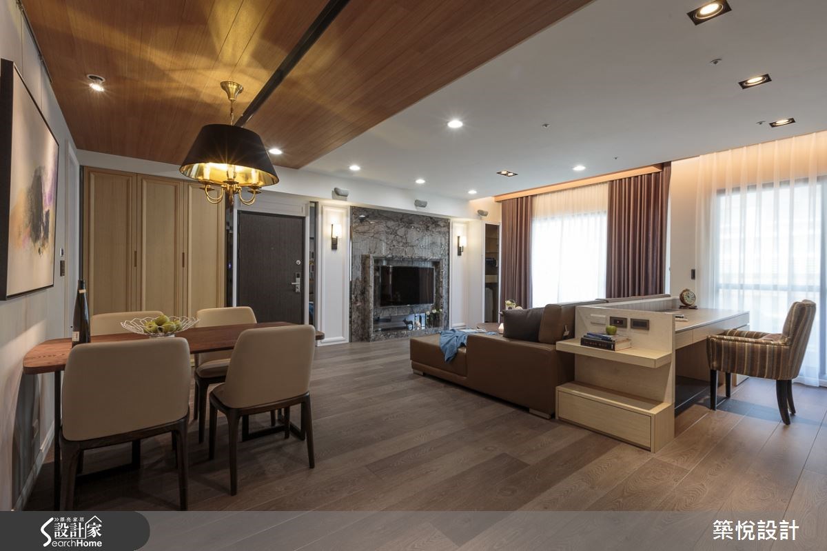 30坪新成屋(5年以下)＿混搭風客廳餐廳案例圖片＿築悅空間設計＿築悅_01之9