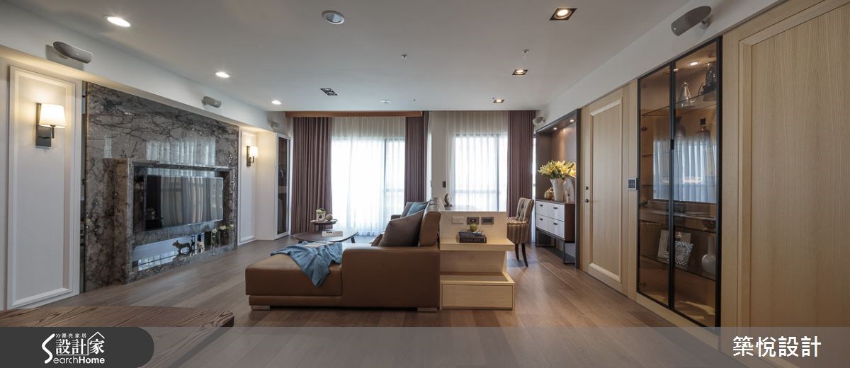 30坪新成屋(5年以下)＿混搭風客廳案例圖片＿築悅空間設計＿築悅_01之10