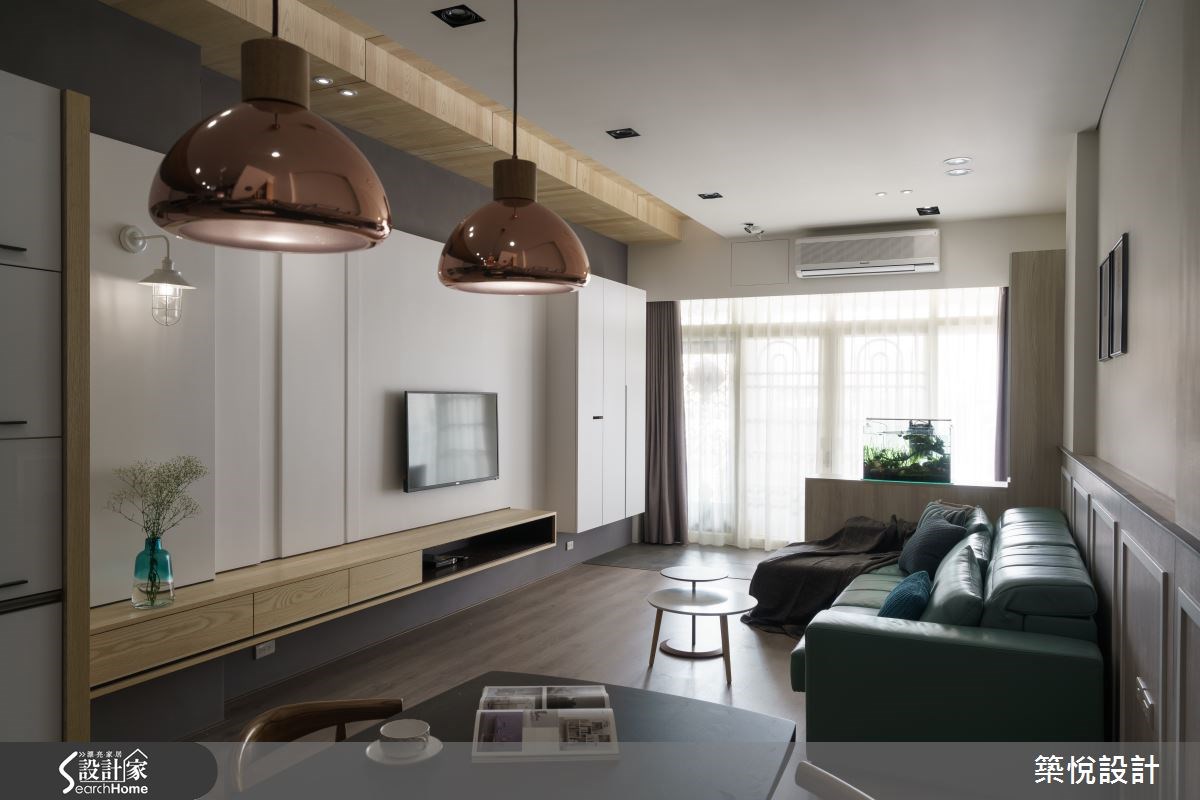 20坪中古屋(5~15年)＿工業風客廳案例圖片＿築悅空間設計＿築悅_04之4