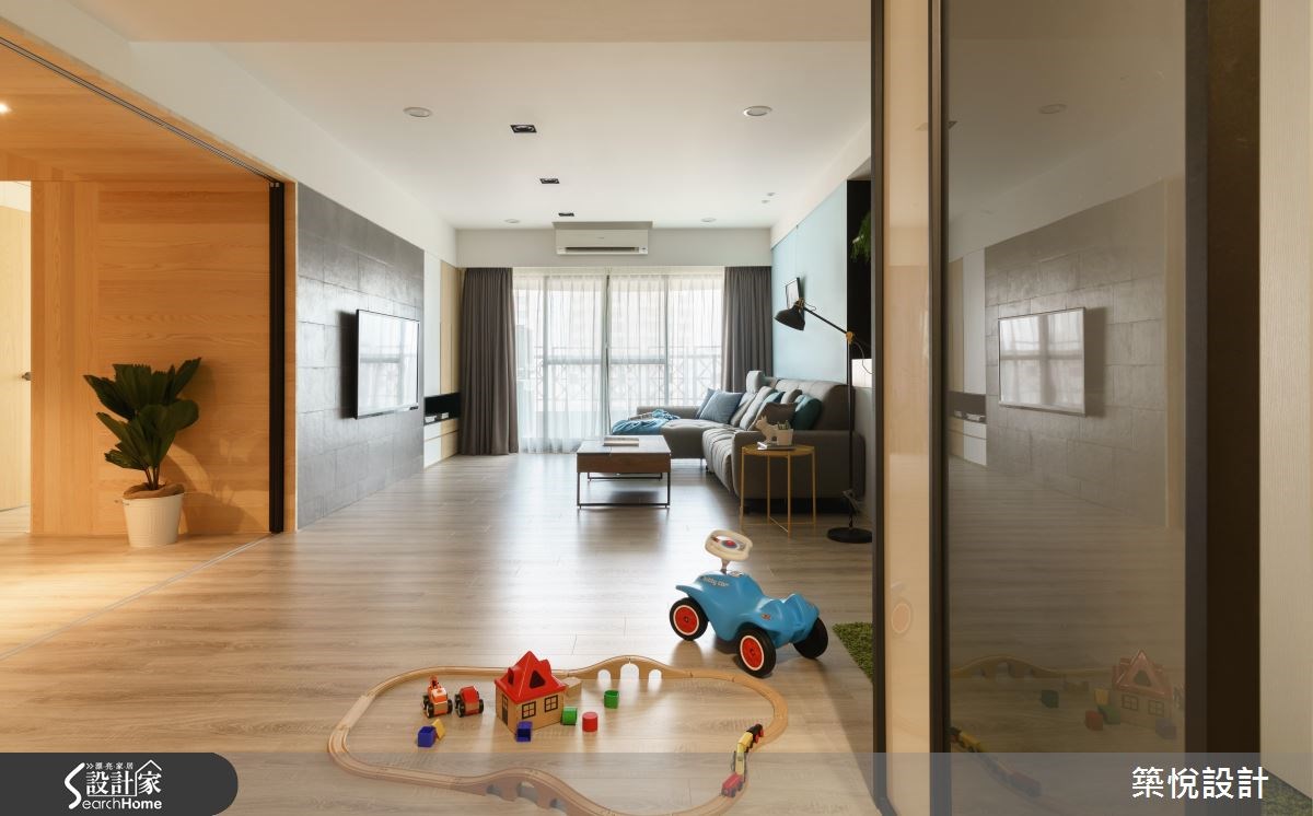 45坪中古屋(5~15年)＿北歐風客廳案例圖片＿築悅空間設計＿築悅_05之1