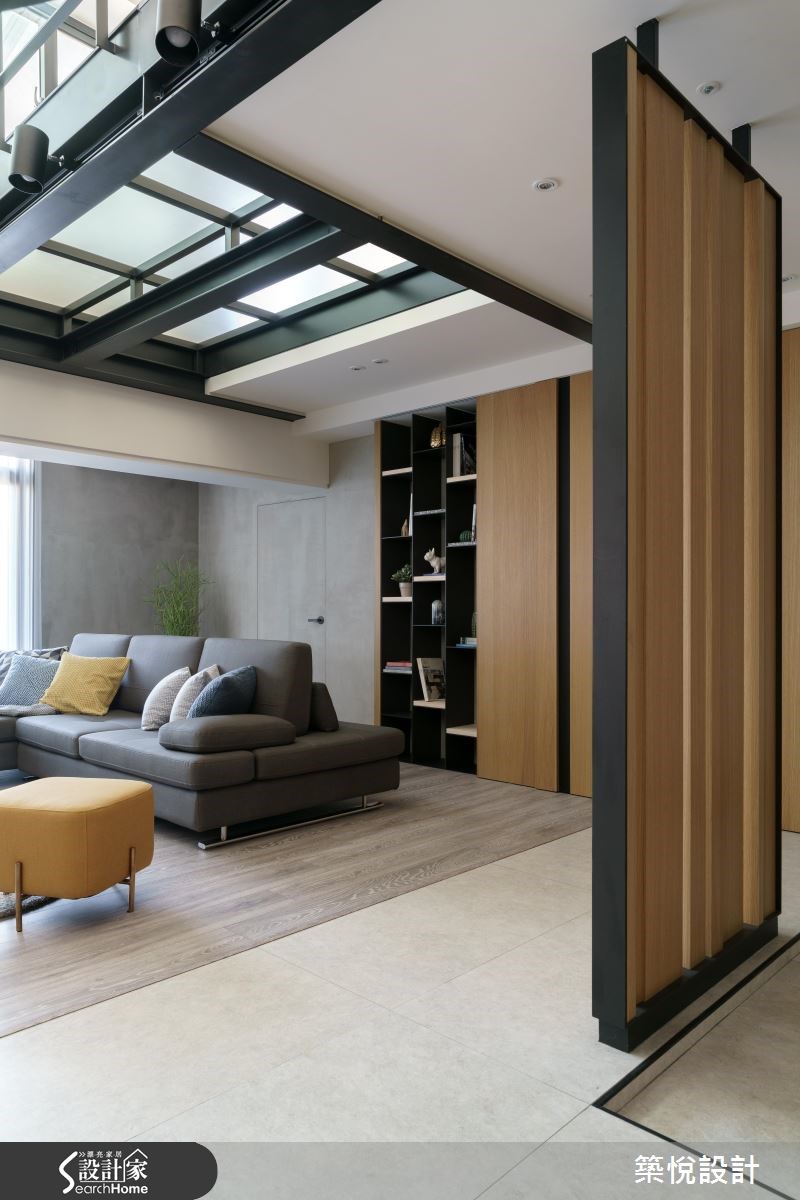 50坪老屋(16~30年)＿工業風客廳走廊案例圖片＿築悅空間設計＿築悅_06之2
