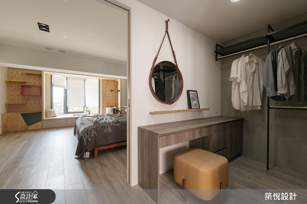 50坪老屋(16~30年)＿工業風臥室更衣間臥榻案例圖片＿築悅空間設計＿築悅_06之3951