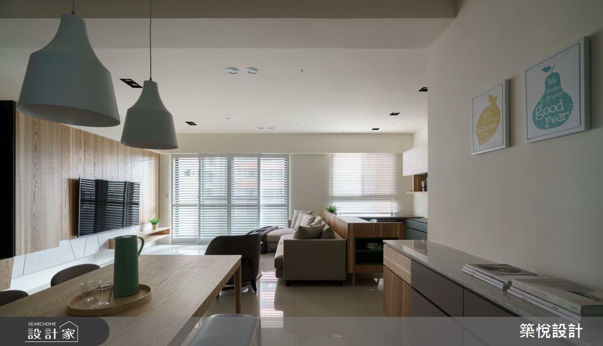 40坪新成屋(5年以下)＿北歐風客廳餐廳案例圖片＿築悅空間設計＿築悅_07之3