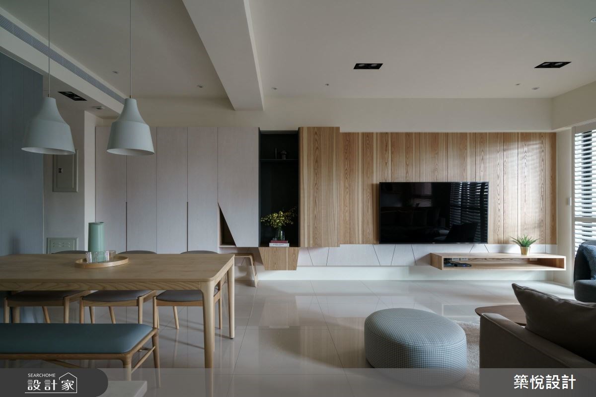 40坪新成屋(5年以下)＿北歐風客廳案例圖片＿築悅空間設計＿築悅_07之5