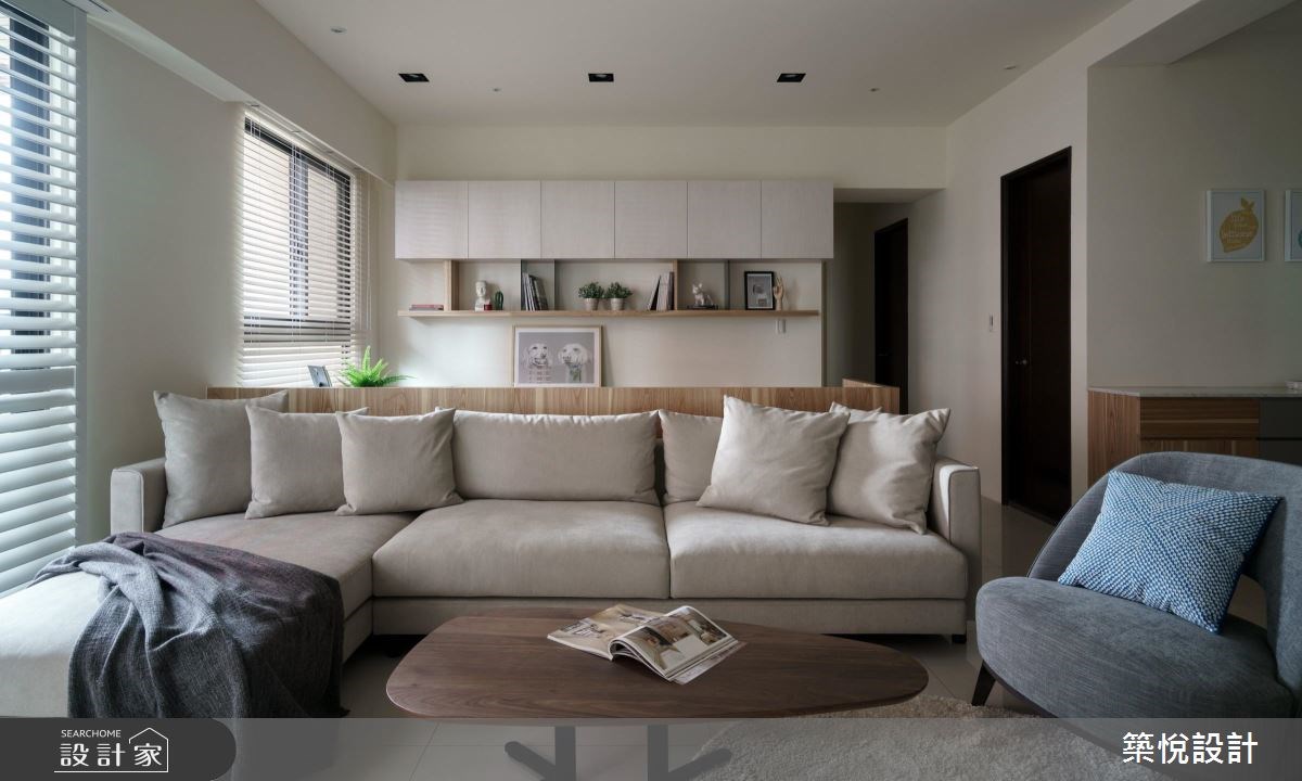 40坪新成屋(5年以下)＿北歐風客廳案例圖片＿築悅空間設計＿築悅_07之8