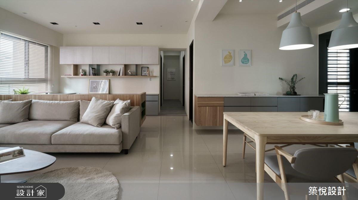 40坪新成屋(5年以下)＿北歐風客廳案例圖片＿築悅空間設計＿築悅_07之9