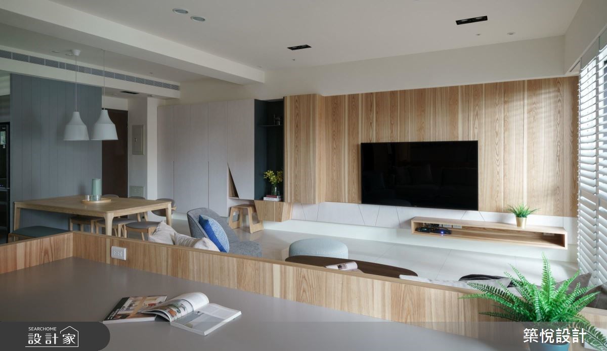 40坪新成屋(5年以下)＿北歐風客廳案例圖片＿築悅空間設計＿築悅_07之11