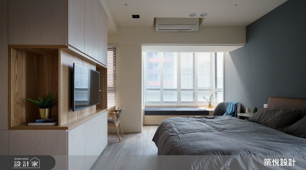 40坪新成屋(5年以下)＿北歐風臥室案例圖片＿築悅空間設計＿築悅_07之14