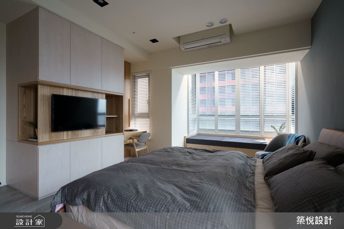 40坪新成屋(5年以下)＿北歐風臥室案例圖片＿築悅空間設計＿築悅_07之16