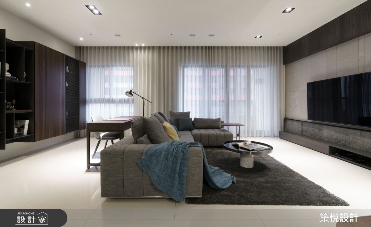 38坪新成屋(5年以下)＿現代風客廳案例圖片＿築悅空間設計＿築悅_08之11