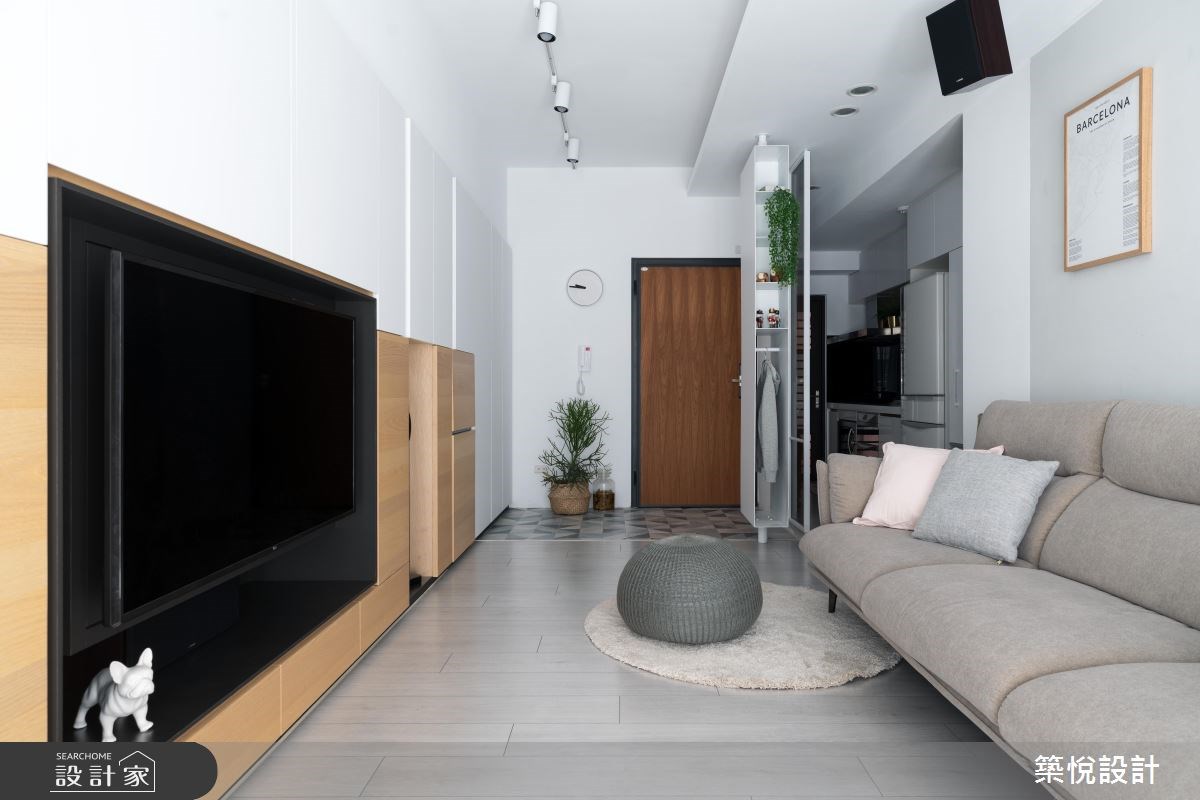 22坪新成屋(5年以下)＿北歐風玄關客廳案例圖片＿築悅空間設計＿築悅_09之7