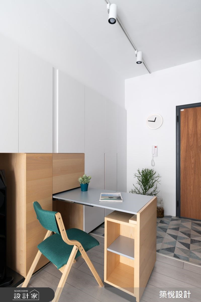 22坪新成屋(5年以下)＿北歐風玄關工作區案例圖片＿築悅空間設計＿築悅_09之10