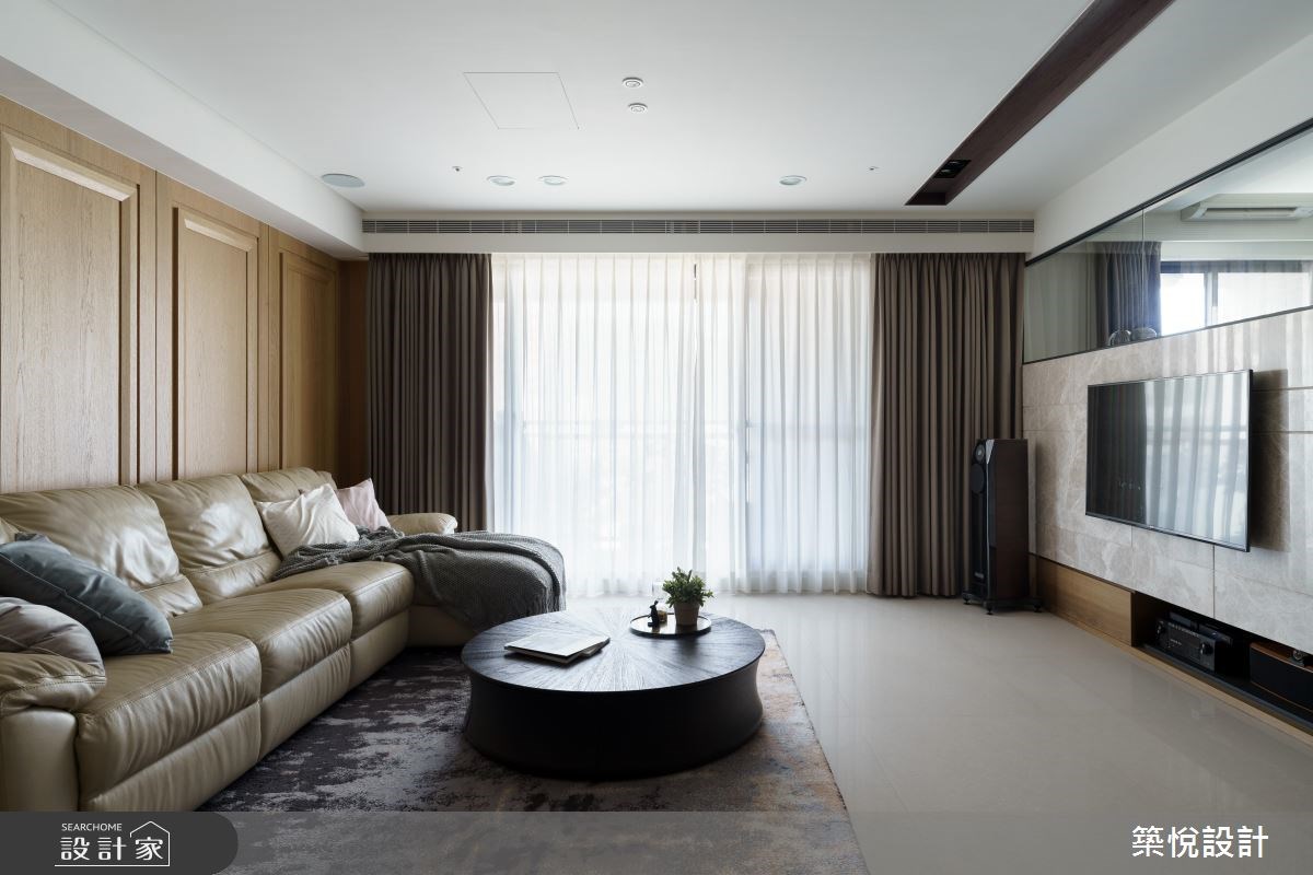 40坪新成屋(5年以下)＿混搭風客廳案例圖片＿築悅空間設計＿築悅_10之6
