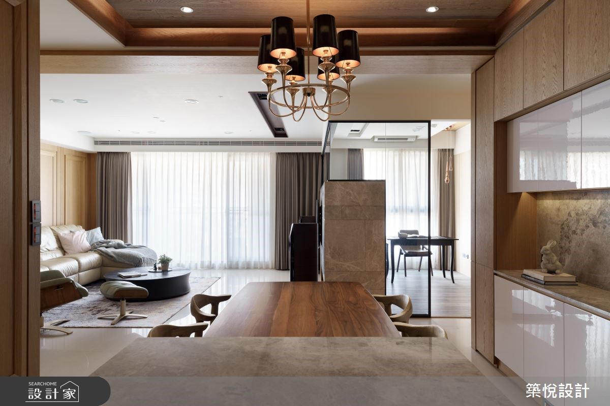 40坪新成屋(5年以下)＿混搭風客廳餐廳案例圖片＿築悅空間設計＿築悅_10之12