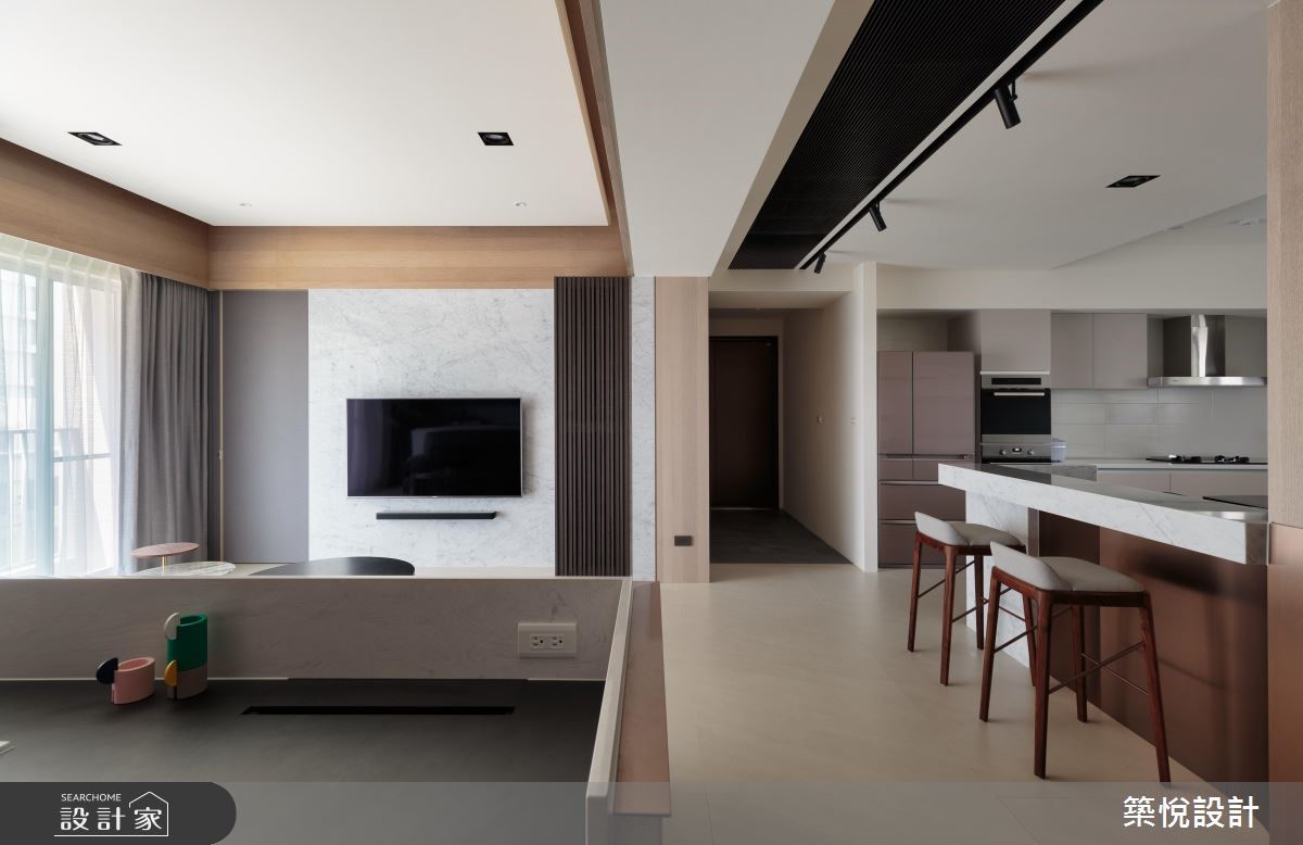 45坪新成屋(5年以下)＿現代風玄關廚房吧檯走廊案例圖片＿築悅空間設計＿築悅_11之4