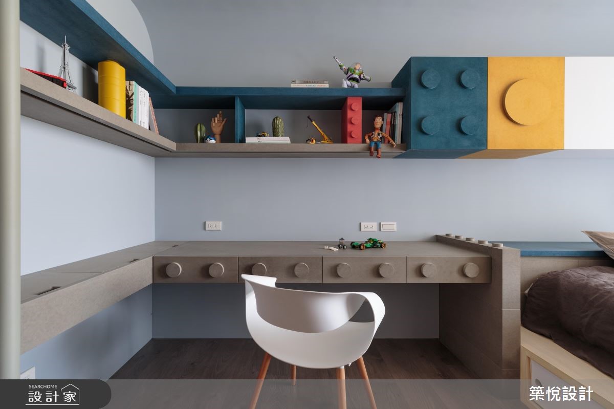 45坪新成屋(5年以下)＿現代風臥室兒童房兒童房客房案例圖片＿築悅空間設計＿築悅_11之11