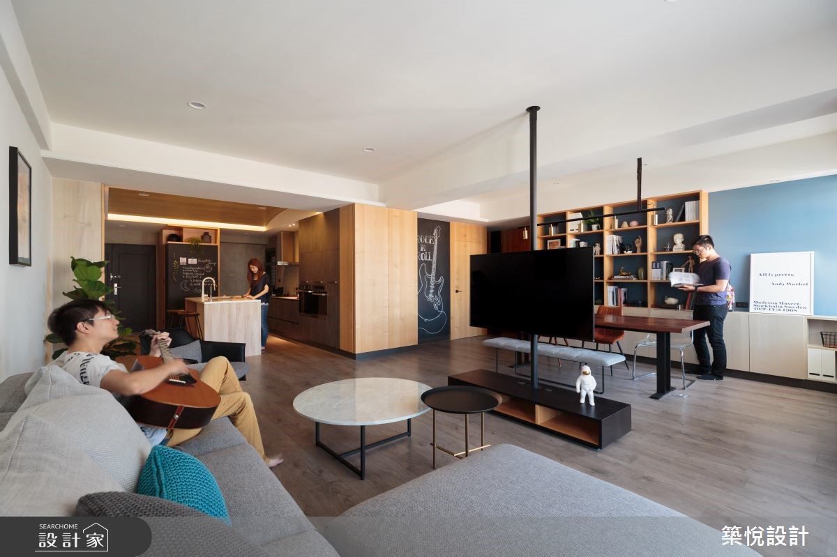 35坪老屋(16~30年)＿工業風玄關客廳餐廳廚房工作區案例圖片＿築悅空間設計＿築悅_12之6