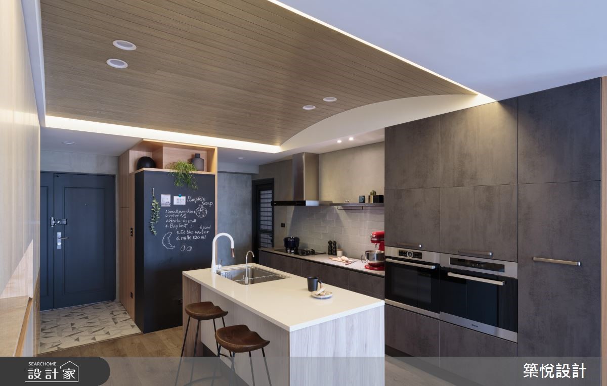 35坪老屋(16~30年)＿工業風玄關廚房吧檯案例圖片＿築悅空間設計＿築悅_12之9