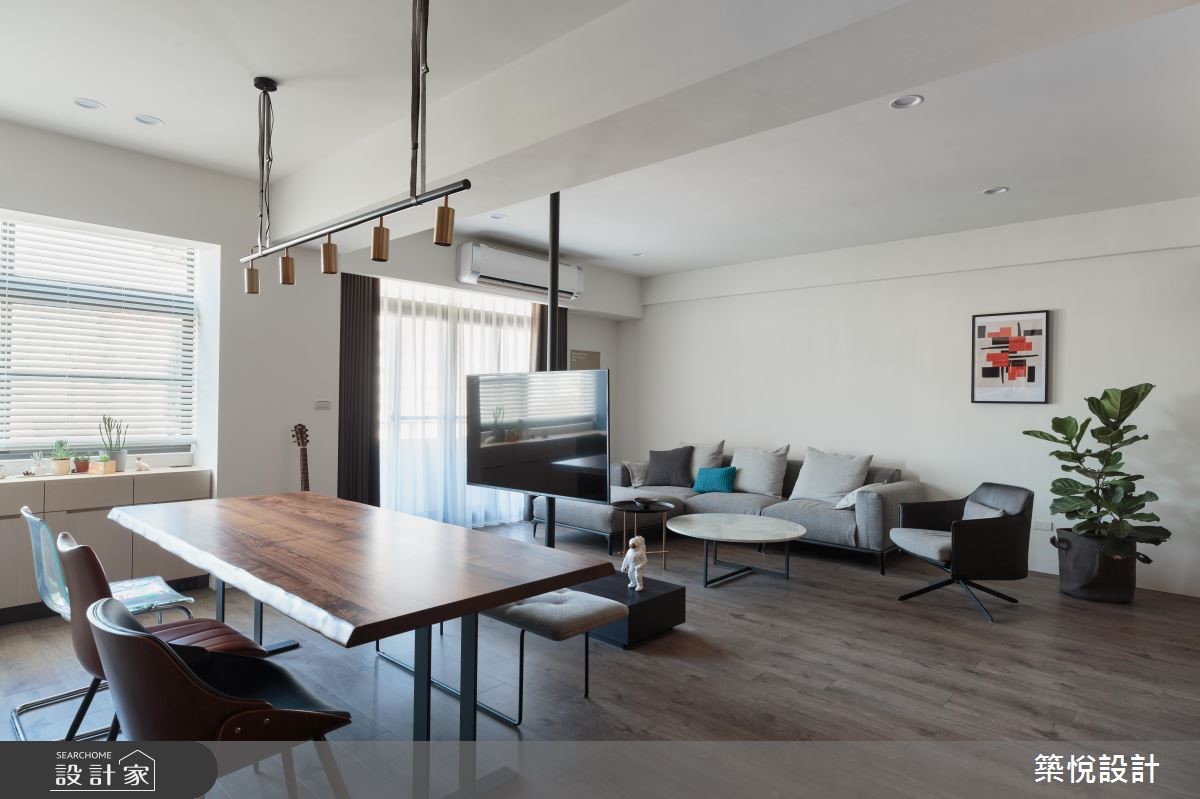 35坪老屋(16~30年)＿工業風客廳工作區案例圖片＿築悅空間設計＿築悅_12之21