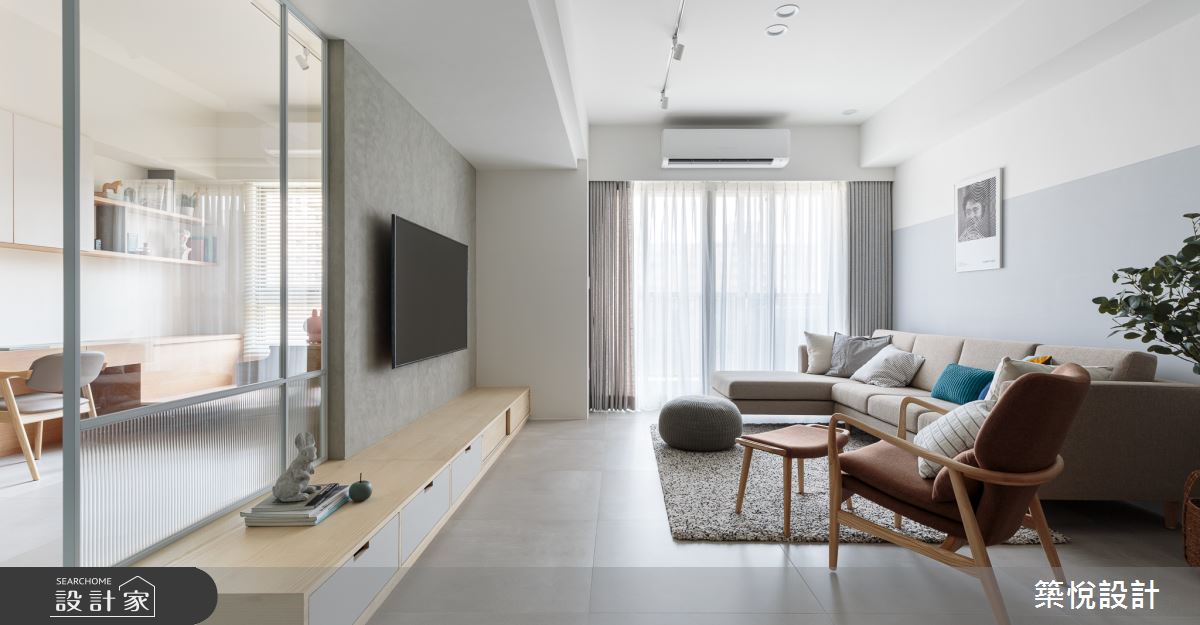 30坪新成屋(5年以下)＿北歐風客廳案例圖片＿築悅空間設計＿築悅_14之5