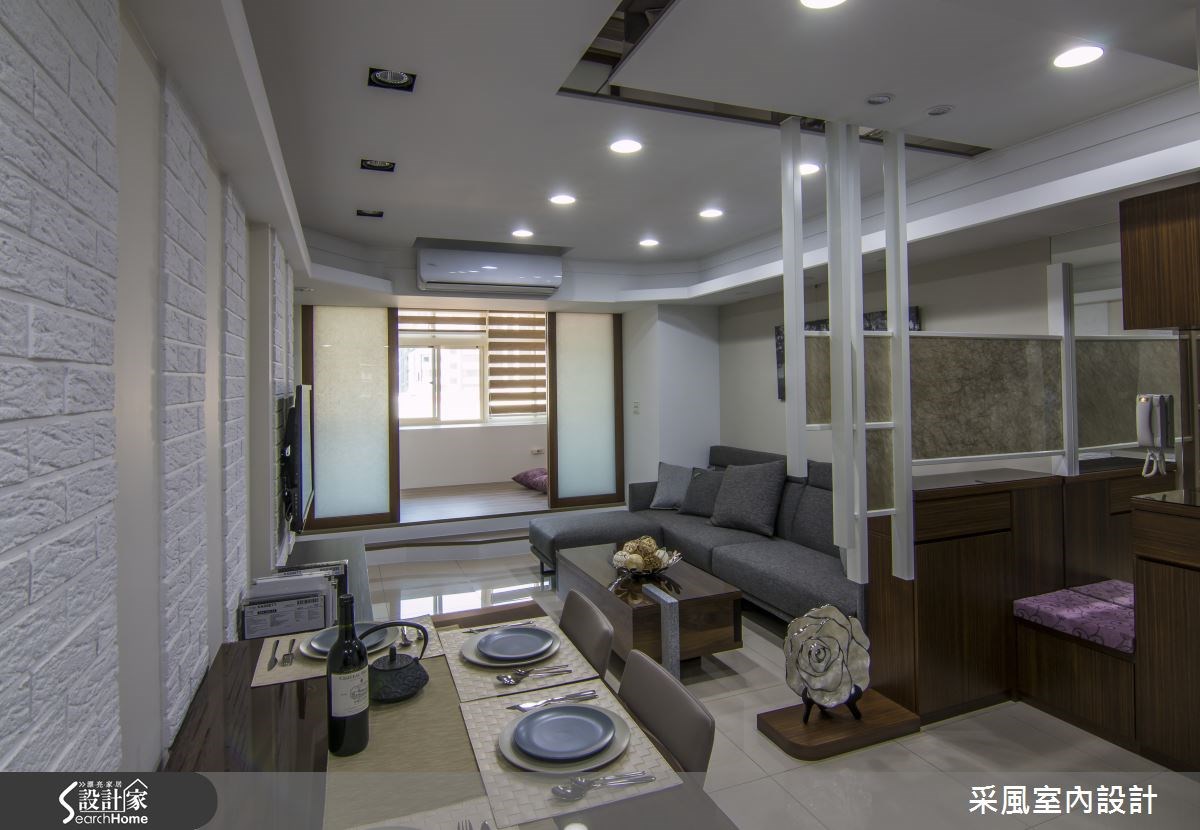 27坪老屋(16~30年)＿現代風客廳餐廳案例圖片＿采風室內設計＿采風_02之5