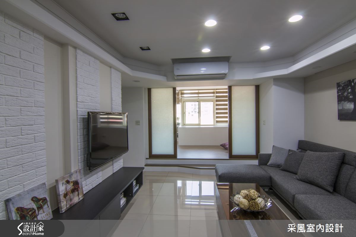 27坪老屋(16~30年)＿現代風客廳案例圖片＿采風室內設計＿采風_02之7