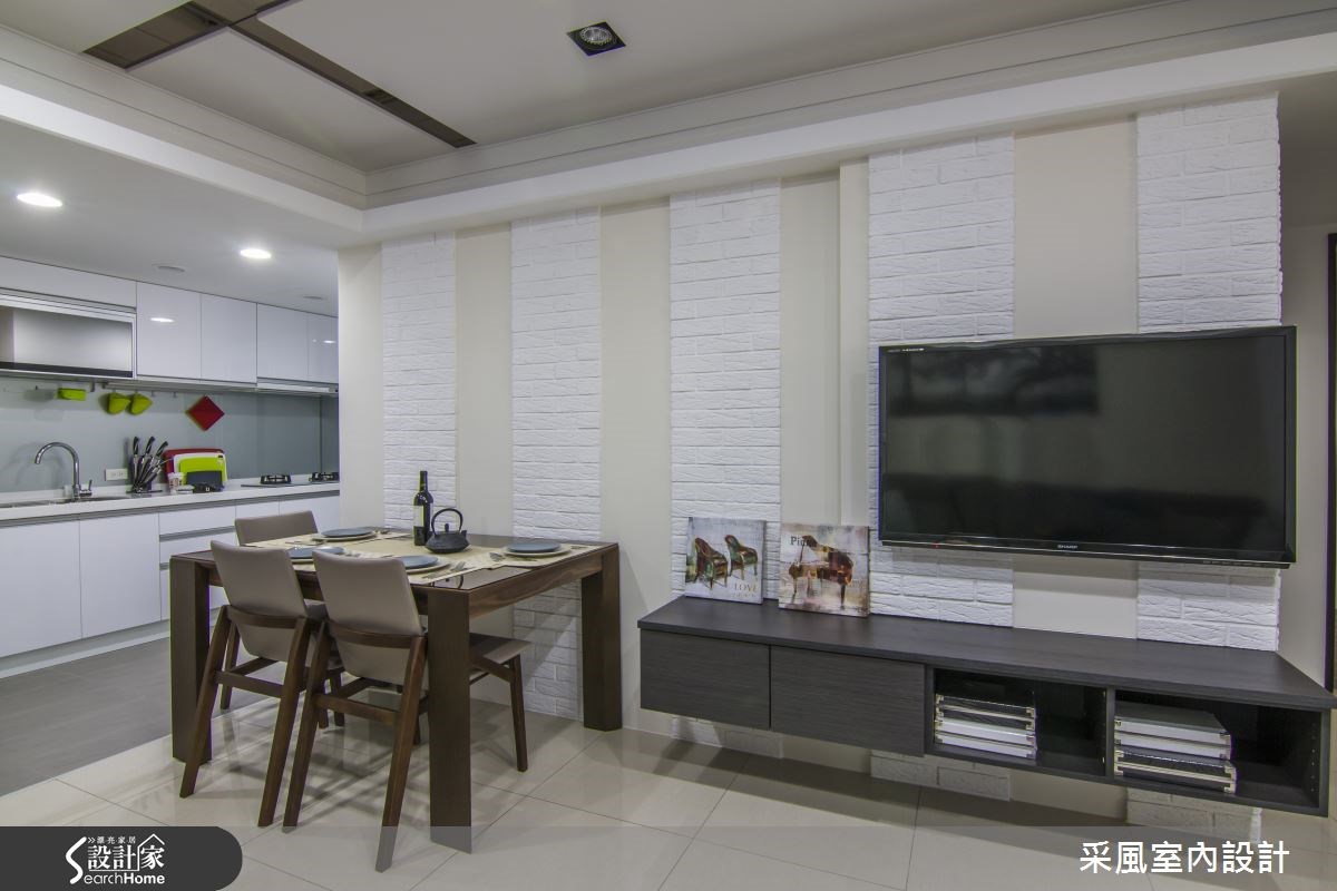 27坪老屋(16~30年)＿現代風客廳餐廳廚房案例圖片＿采風室內設計＿采風_02之11