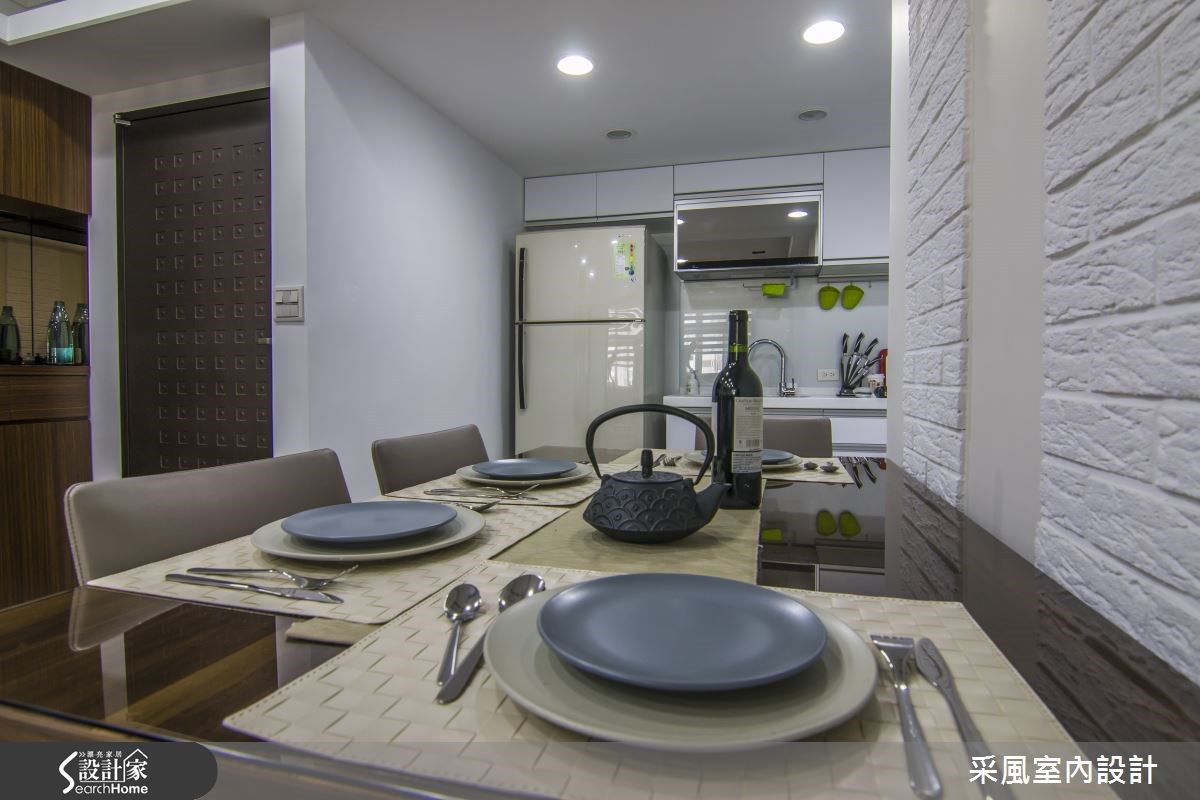 27坪老屋(16~30年)＿現代風玄關餐廳廚房案例圖片＿采風室內設計＿采風_02之12