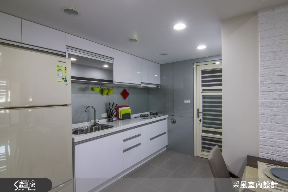 27坪老屋(16~30年)＿現代風廚房案例圖片＿采風室內設計＿采風_02之27