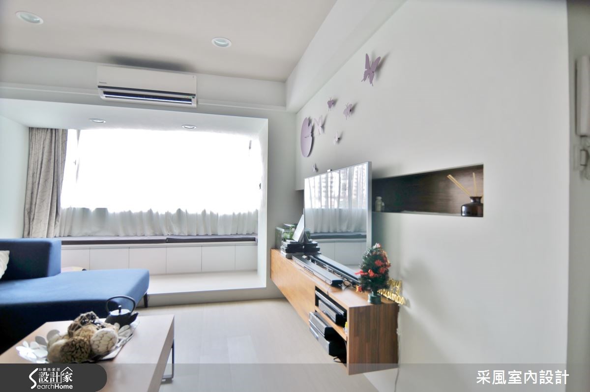 24坪老屋(16~30年)＿簡約風客廳臥榻案例圖片＿采風室內設計＿采風_03之2