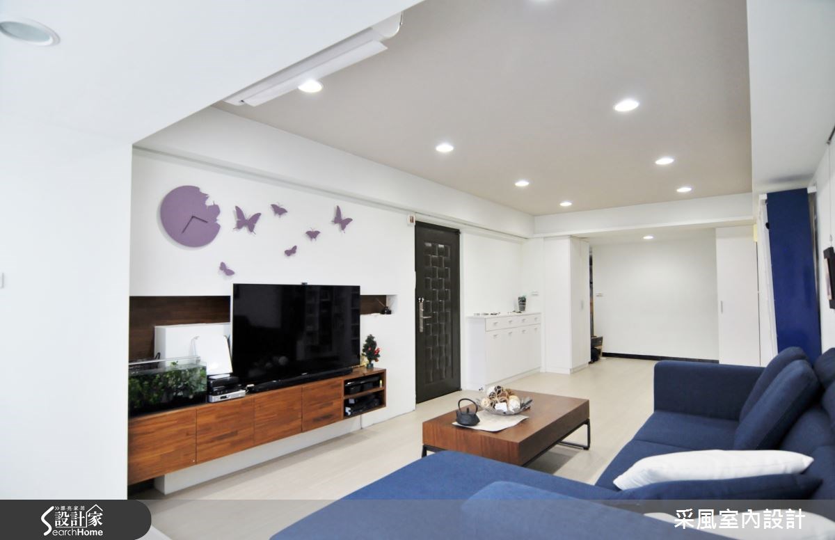 24坪老屋(16~30年)＿簡約風客廳案例圖片＿采風室內設計＿采風_03之13