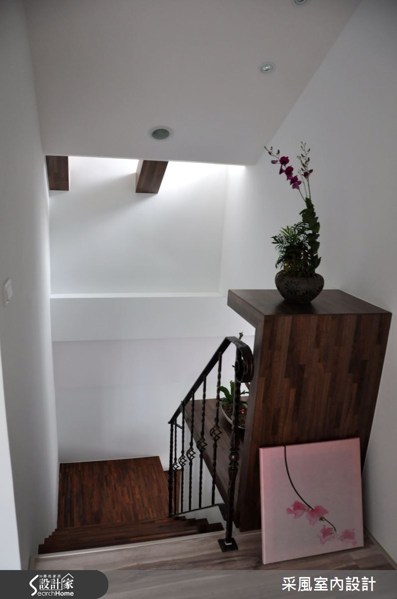 52坪新成屋(5年以下)＿休閒風樓梯案例圖片＿采風室內設計＿采風_05之11
