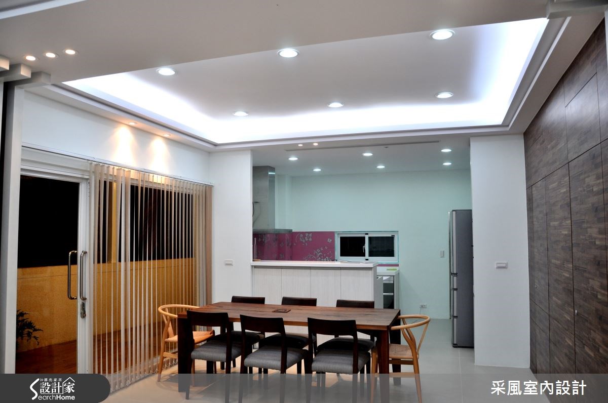 52坪新成屋(5年以下)＿休閒風餐廳廚房吧檯案例圖片＿采風室內設計＿采風_05之8
