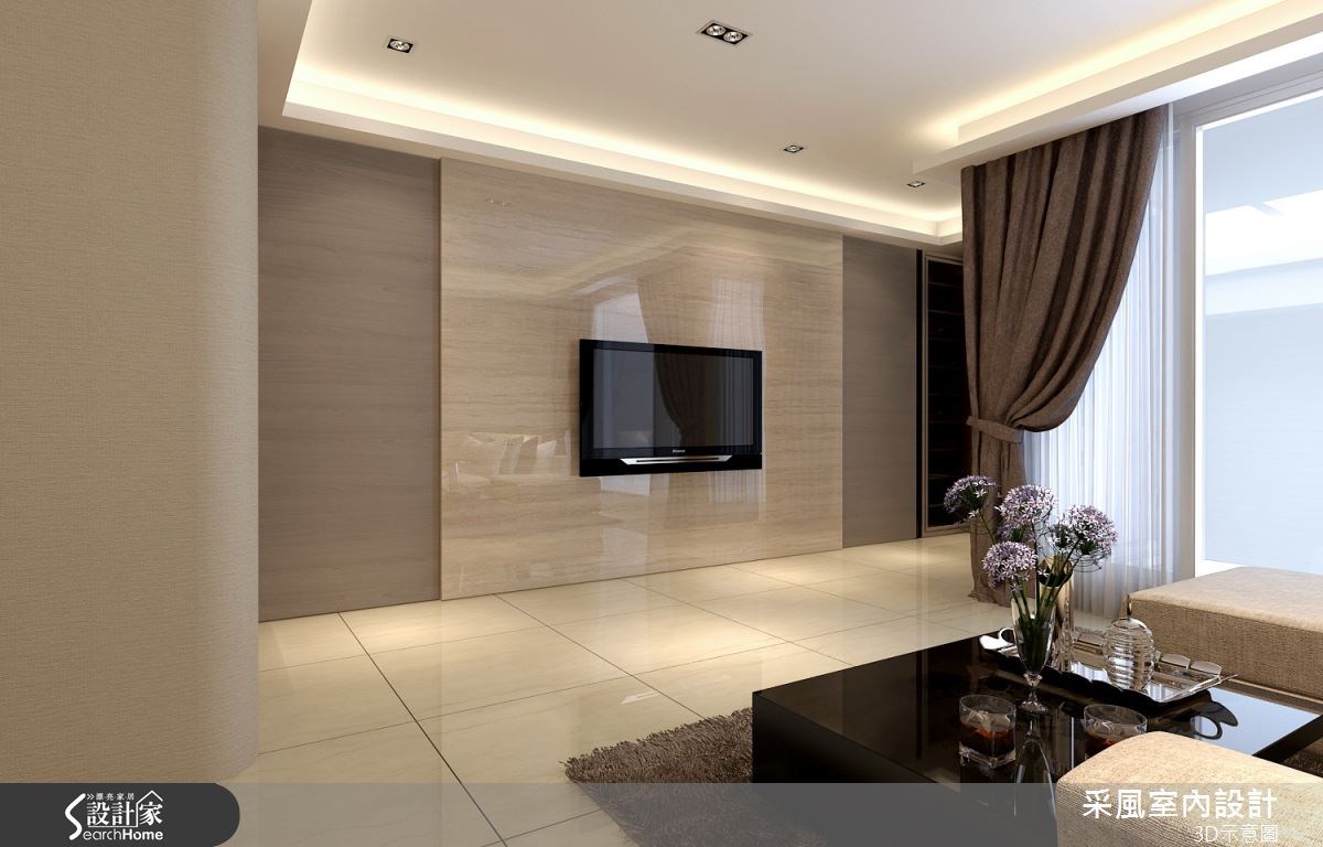 83坪新成屋(5年以下)＿現代風客廳案例圖片＿采風室內設計＿采風_06之3