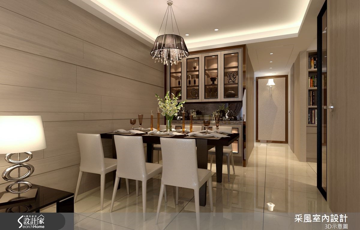 83坪新成屋(5年以下)＿現代風餐廳案例圖片＿采風室內設計＿采風_06之4
