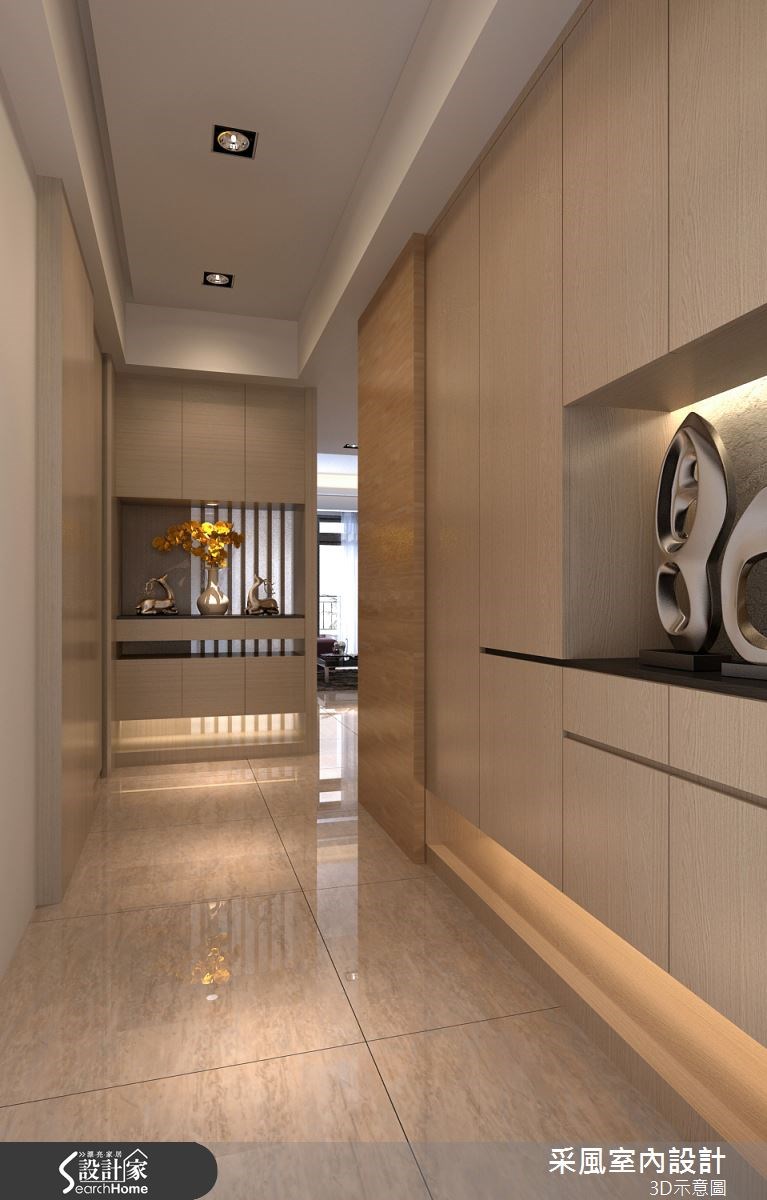 83坪新成屋(5年以下)＿現代風玄關走廊案例圖片＿采風室內設計＿采風_06之5