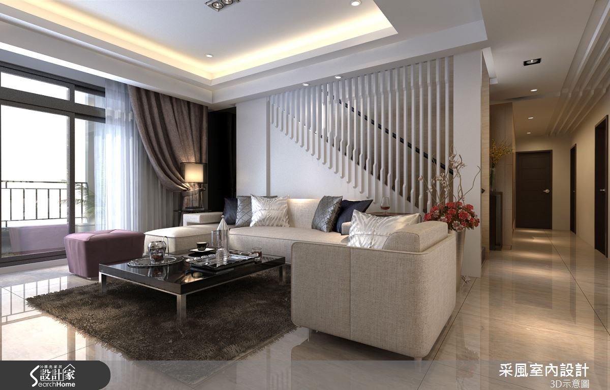 83坪新成屋(5年以下)＿現代風客廳案例圖片＿采風室內設計＿采風_06之7