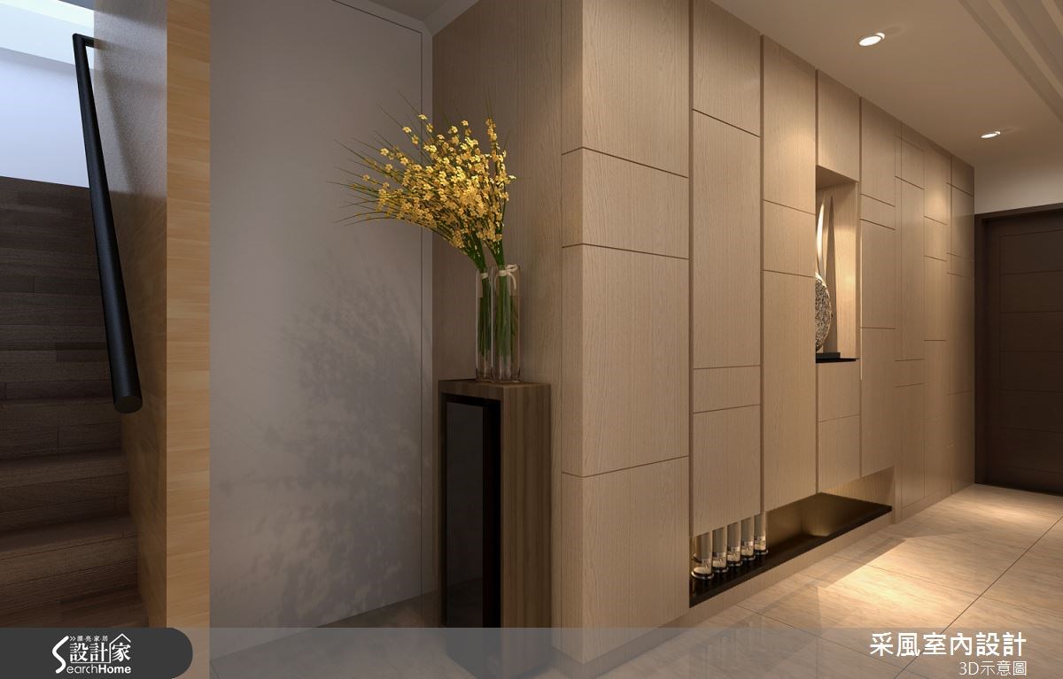 83坪新成屋(5年以下)＿現代風玄關案例圖片＿采風室內設計＿采風_06之9