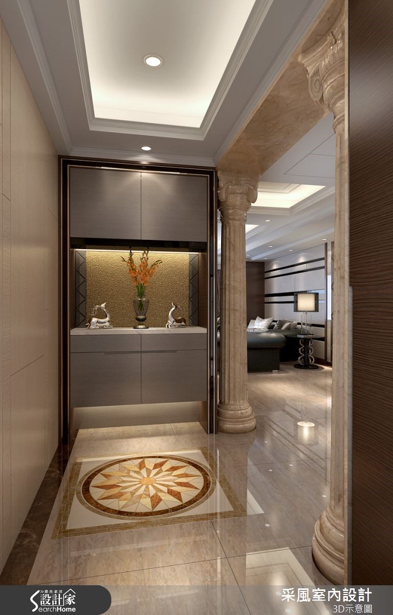 83坪新成屋(5年以下)＿現代風玄關案例圖片＿采風室內設計＿采風_06之14