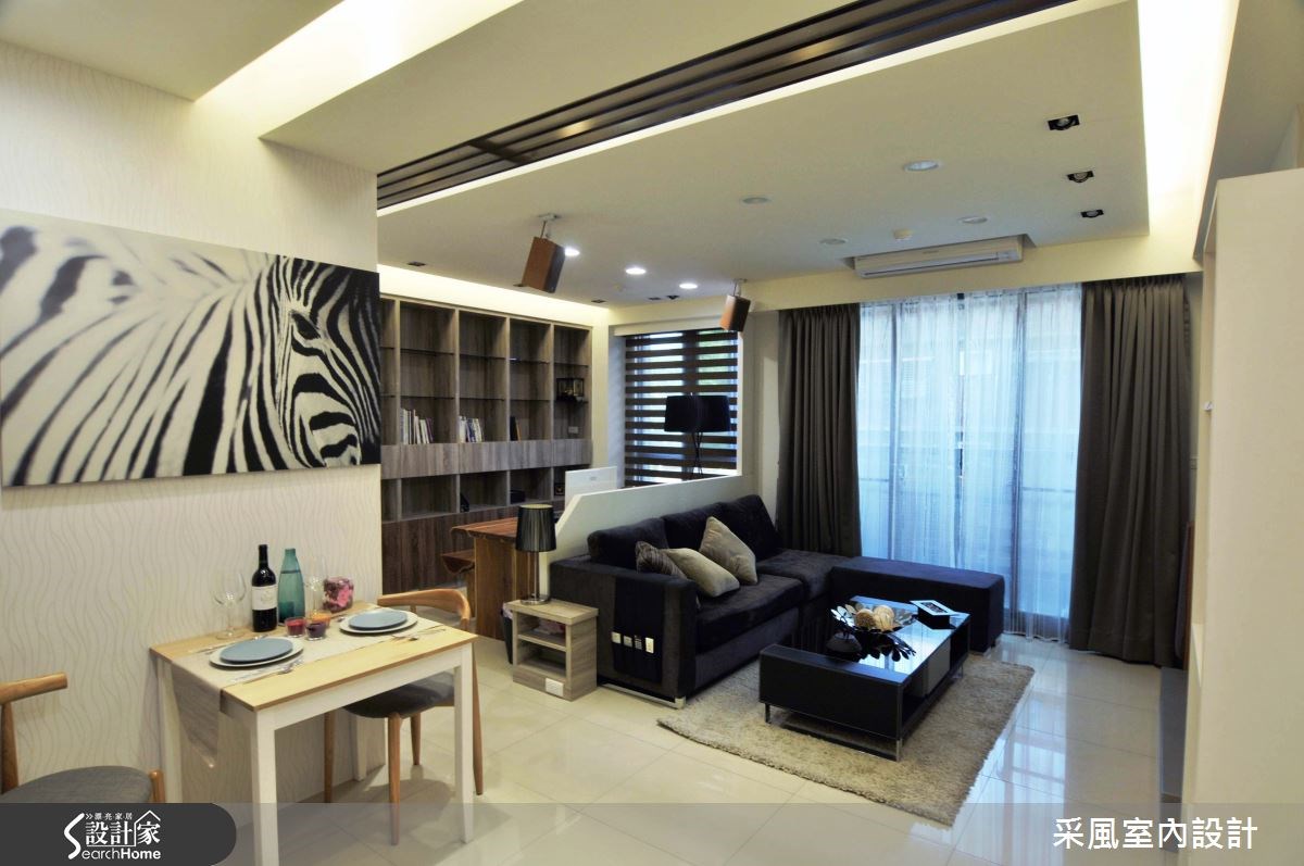 25坪老屋(16~30年)＿簡約風客廳餐廳書房案例圖片＿采風室內設計＿采風_07之4